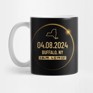 New York State Buffalo NY USA Totality April 8, 2024 Total Solar Eclipse Mug